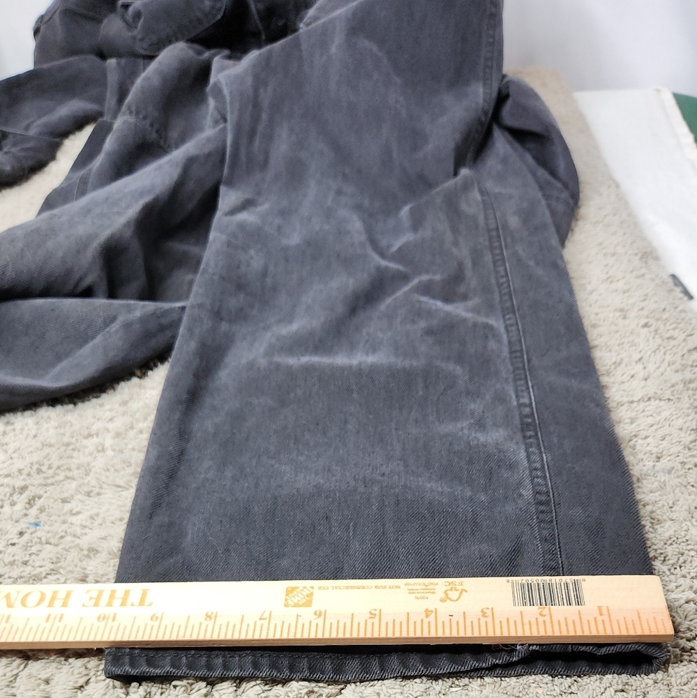 Woman's Long Sleeve Denim Jumpsuit - Universal Threads Black 4 - Picture 16 of 16